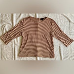 Theory Lowell Square Striped Tee